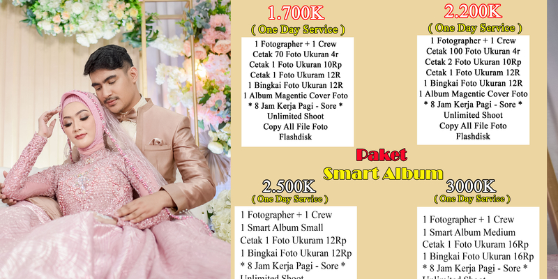 Paket Album Wedding Custom Magnetic Dan Paket Smart Album